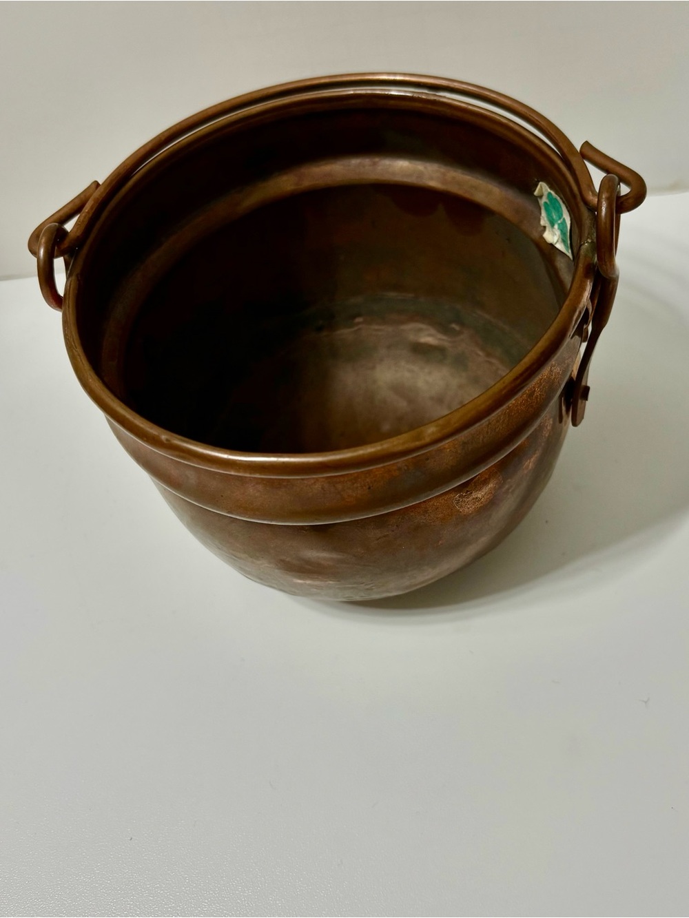 Copper Pot with Handle- Brown Finish Made in Ireland